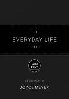 The Everyday Life Bible Large Print Black LeatherLuxe®