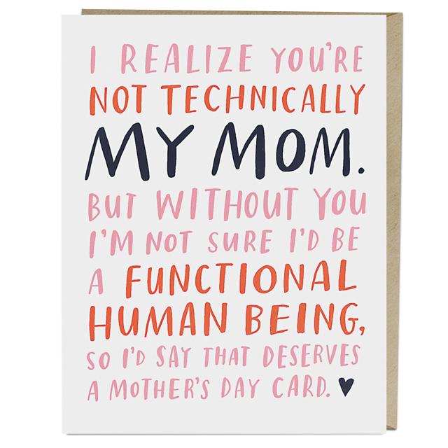 Not Technically My Mom Mother’s Day Card