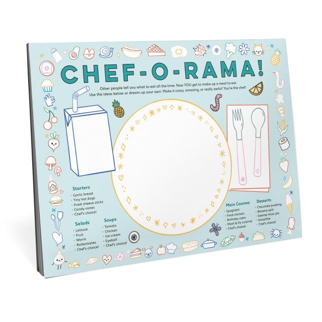 Eat Drink Color Draw! Activity Placemats